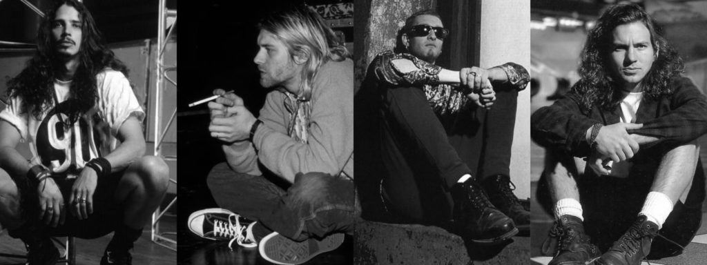 foto per la recensione del libro "We were Grunge" di Alessandro Bruni - Chris Cornell, Kurt Cobain, Layne Staley e Eddie Vedder